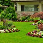 flower bed wedding