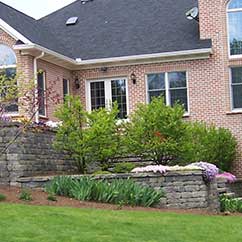 Retaining walls with stairs